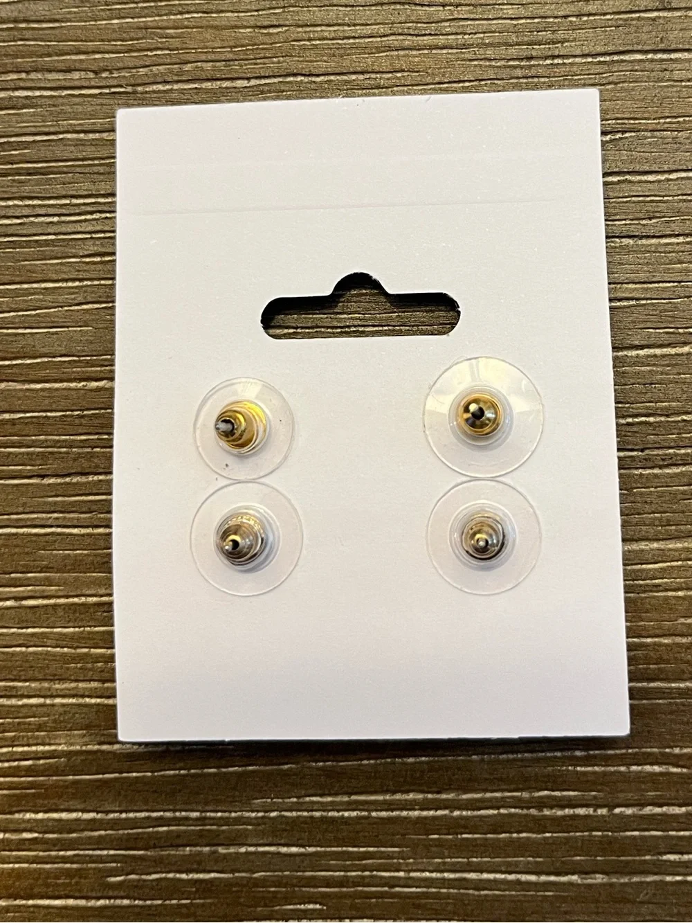 Gold-Setting Topaz Crystal Stud Earrings - Set of 2 Pairs- Luminous!